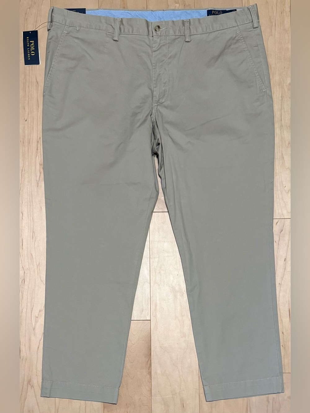 NWT Polo Ralph Lauren Stretch Slim Fit Chino Pants Beige Tan Khaki Men’s 42x30